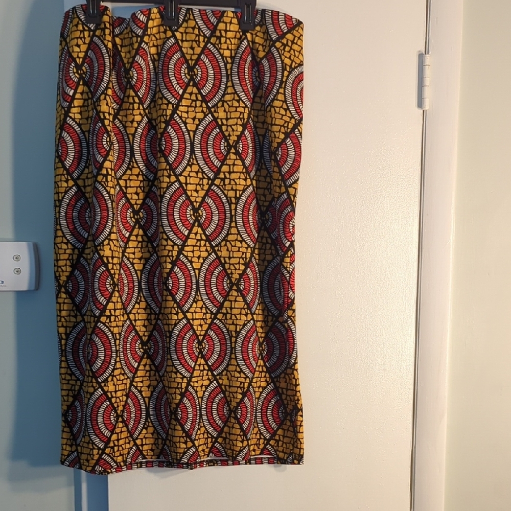 Ashley Stewart Tribal Pattern Pencil Skirt